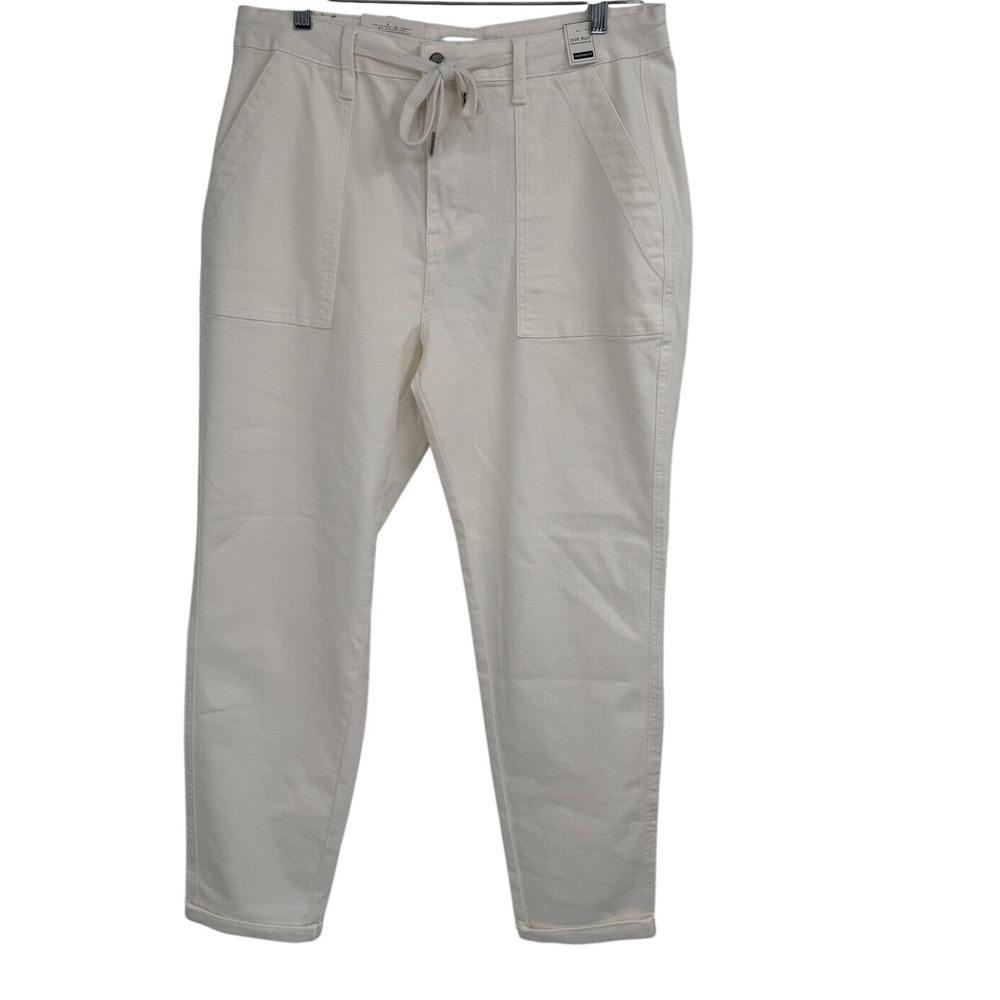 Judy Blue Jeans Jogger high rise Waist White stretch‎ denim sz 15/32 NWT